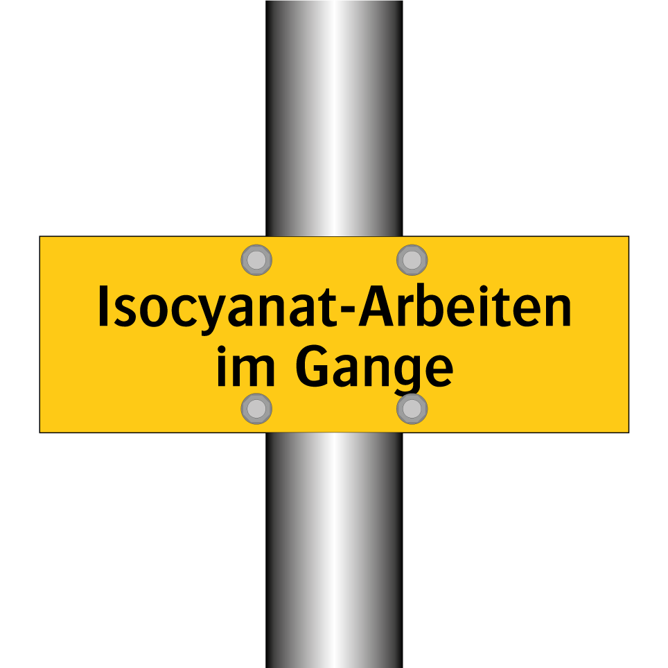 Isocyanat-Arbeiten im Gange