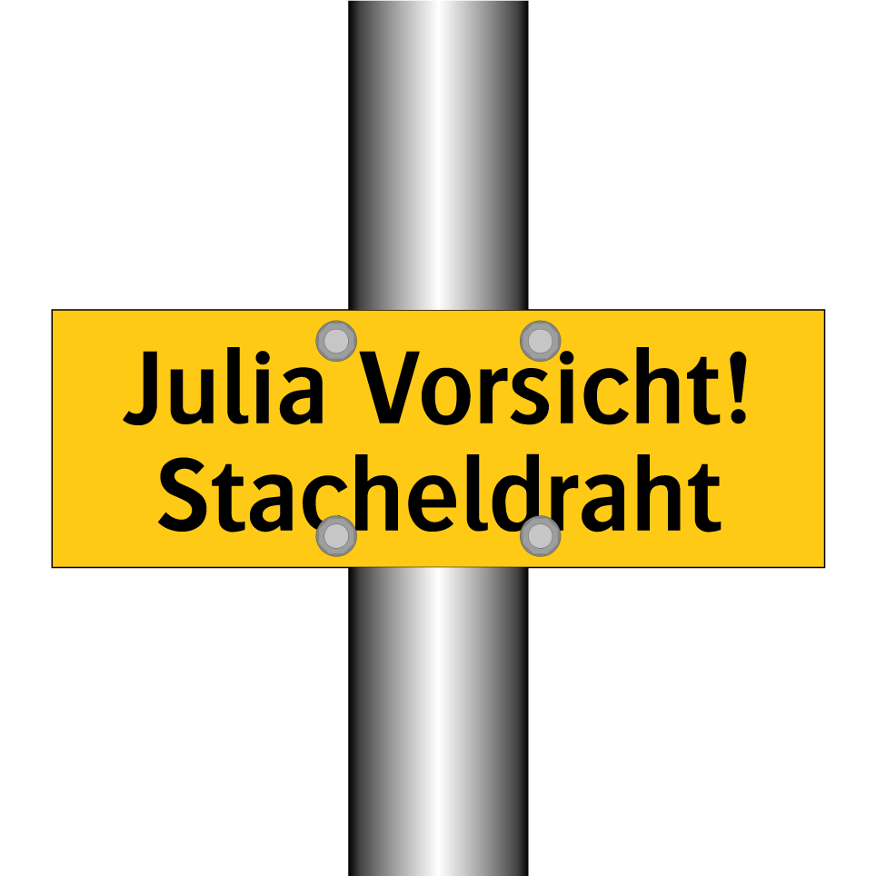 Julia Vorsicht! Stacheldraht