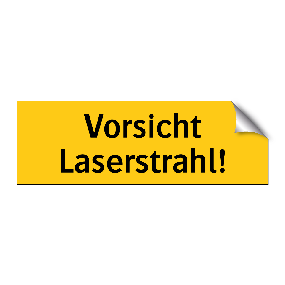 Vorsicht Laserstrahl!