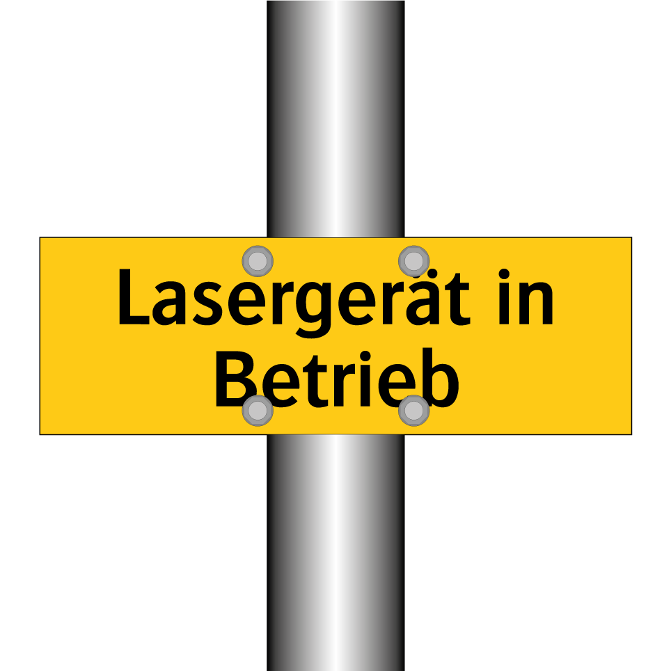 Lasergerät in Betrieb