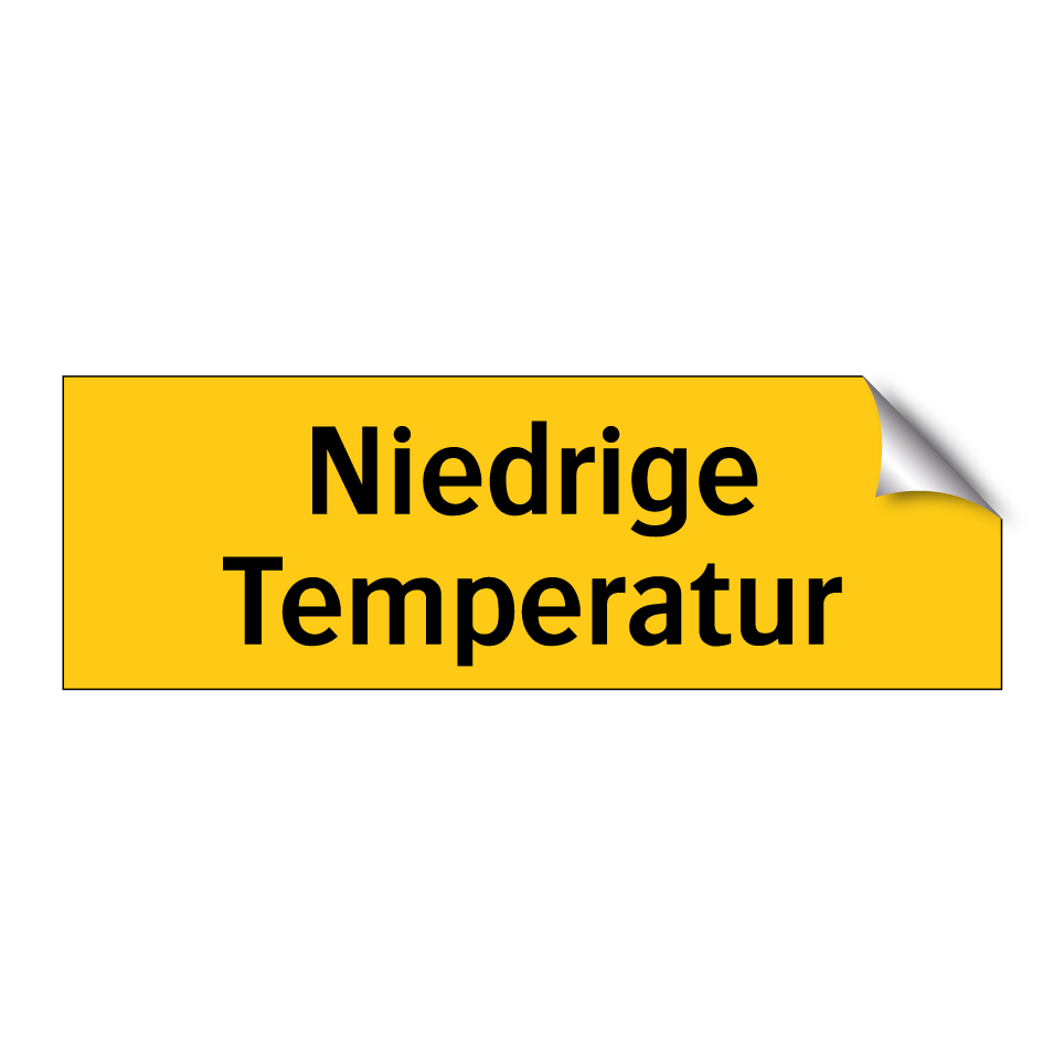 Niedrige Temperatur