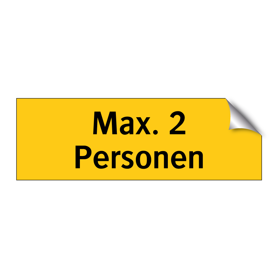 Max. 2 Personen