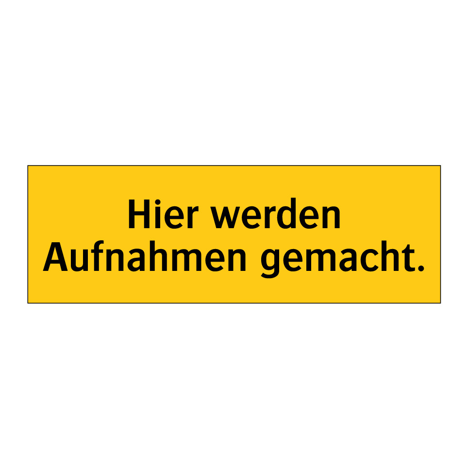 Hier werden Aufnahmen gemacht.