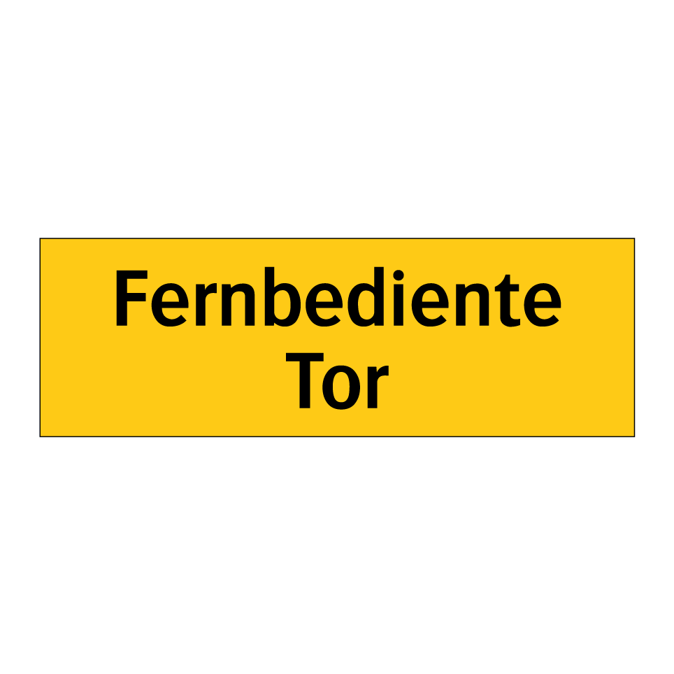 Fernbediente Tor