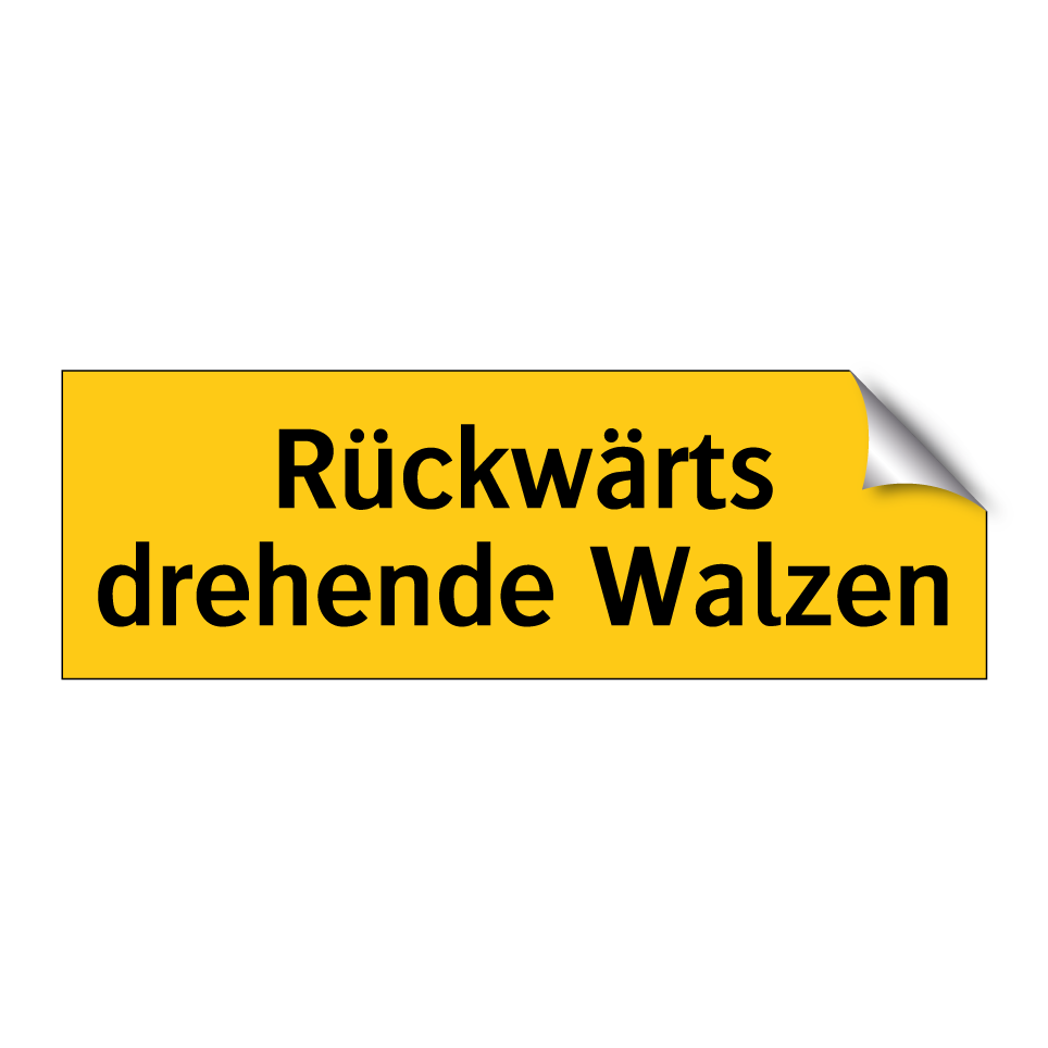 Rückwärts drehende Walzen