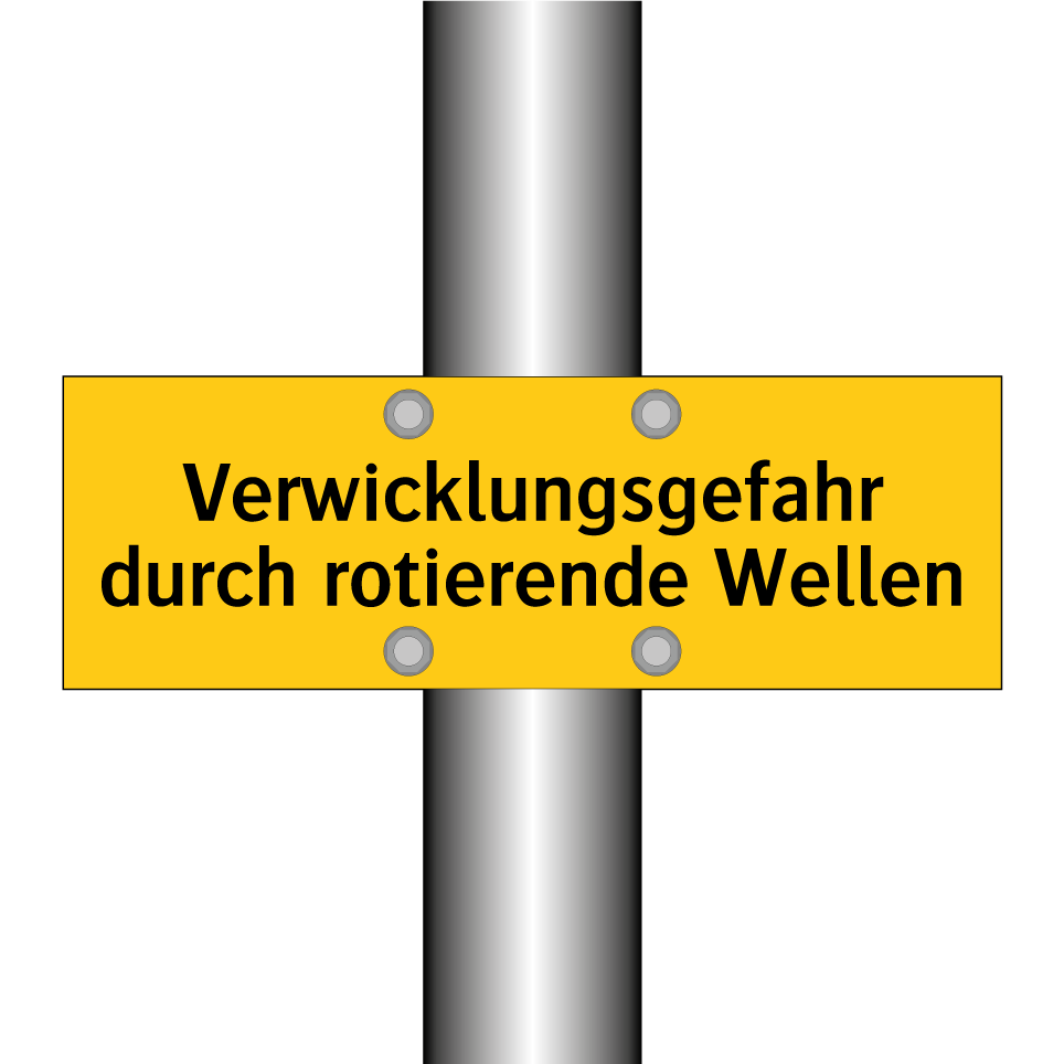 Verwicklungsgefahr durch rotierende Wellen