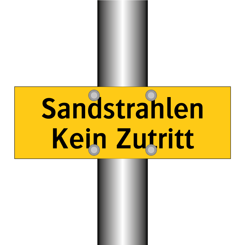 Sandstrahlen Kein Zutritt