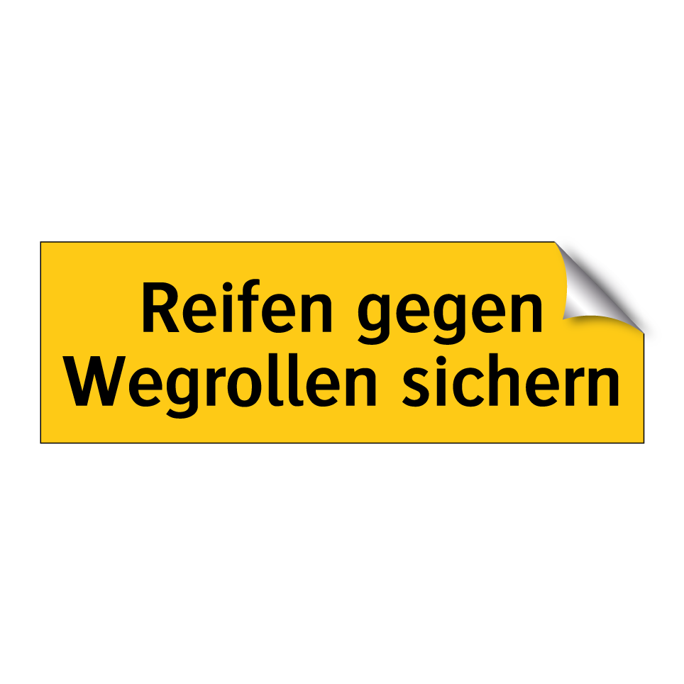 Reifen gegen Wegrollen sichern