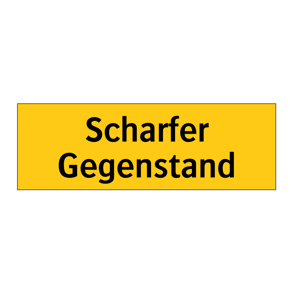 Scharfer Gegenstand