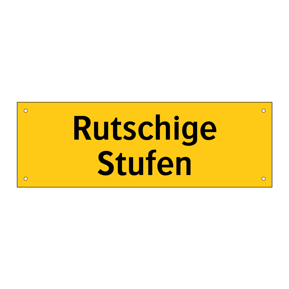 Rutschige Stufen