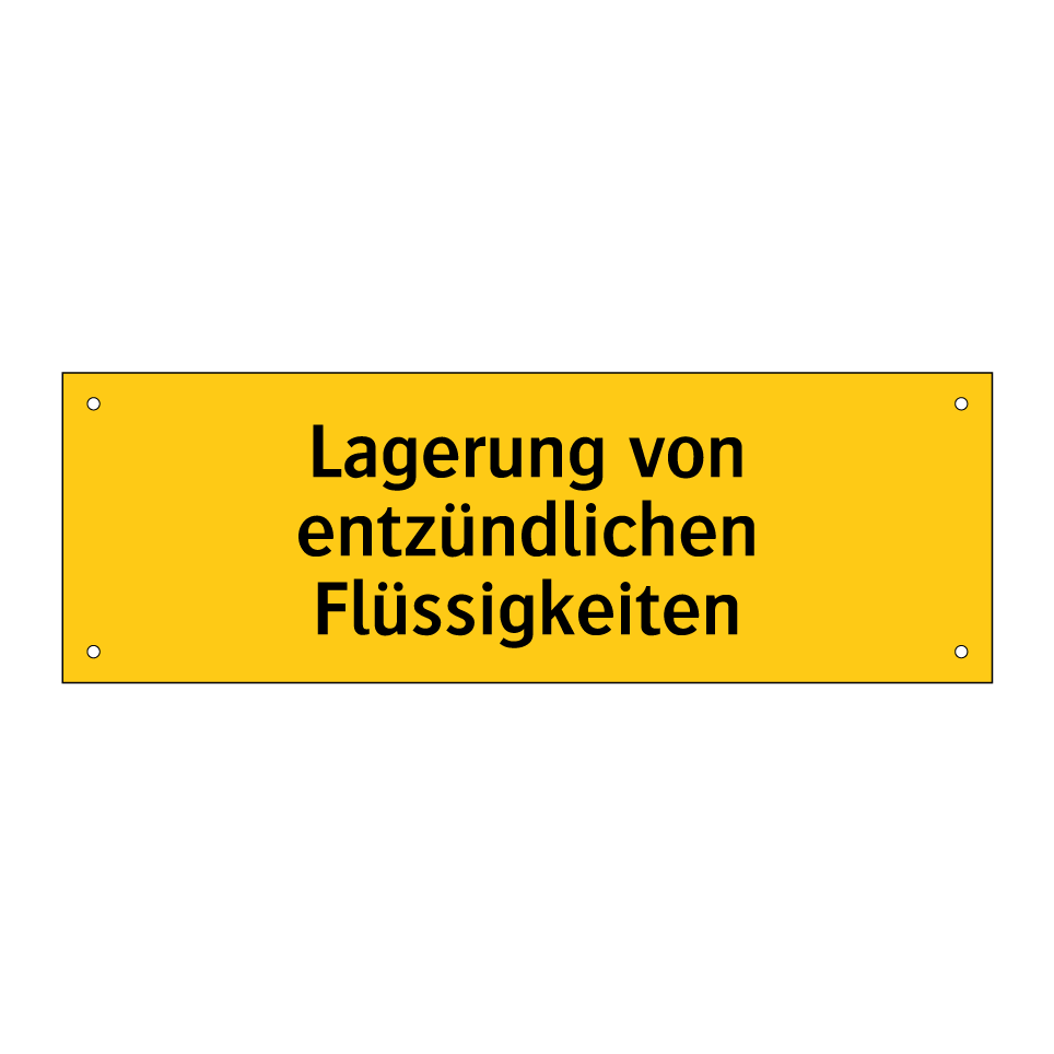 Lagerung von entzündlichen Flüssigkeiten