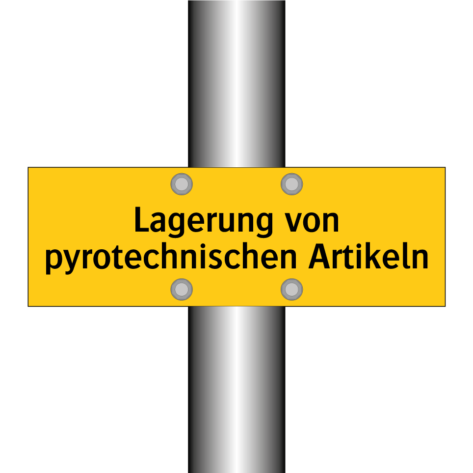 Lagerung von pyrotechnischen Artikeln
