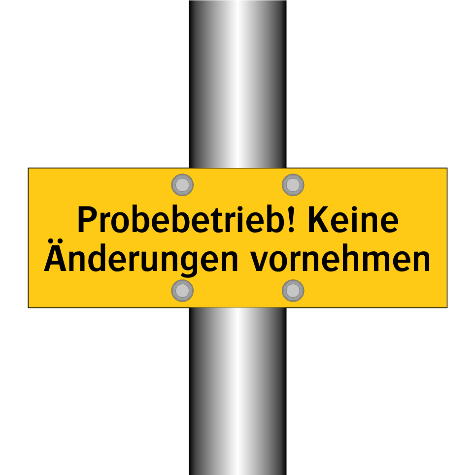Probebetrieb! Keine Änderungen vornehmen