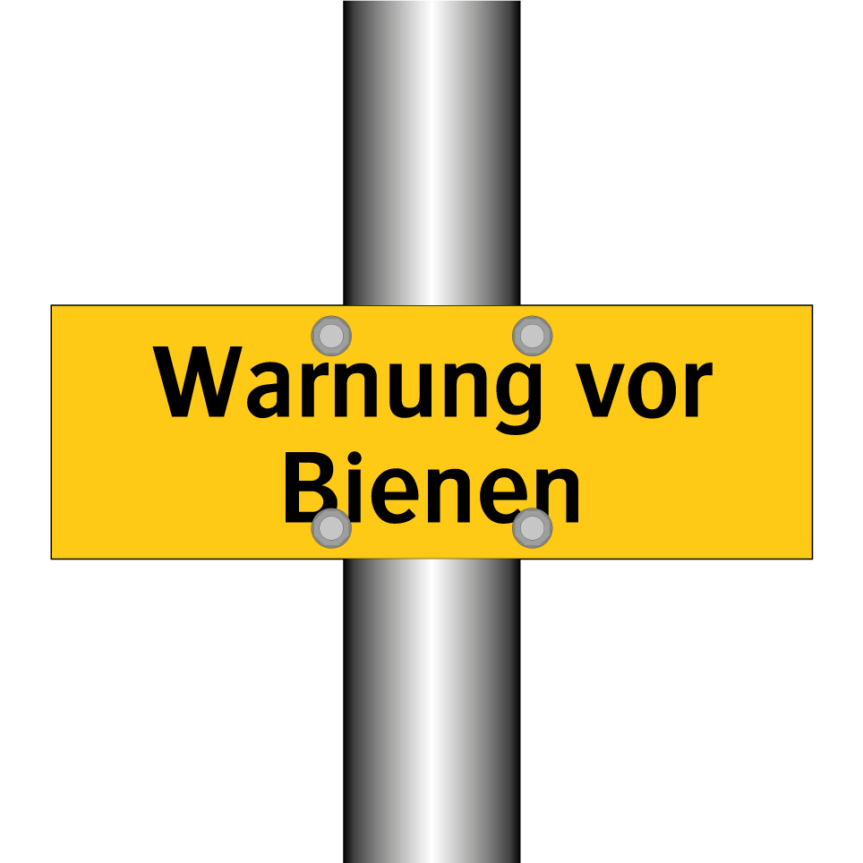 Warnung vor Bienen