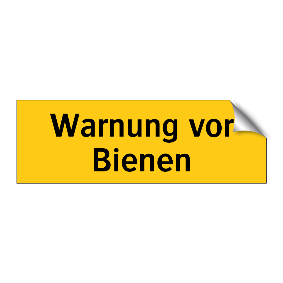 Warnung vor Bienen