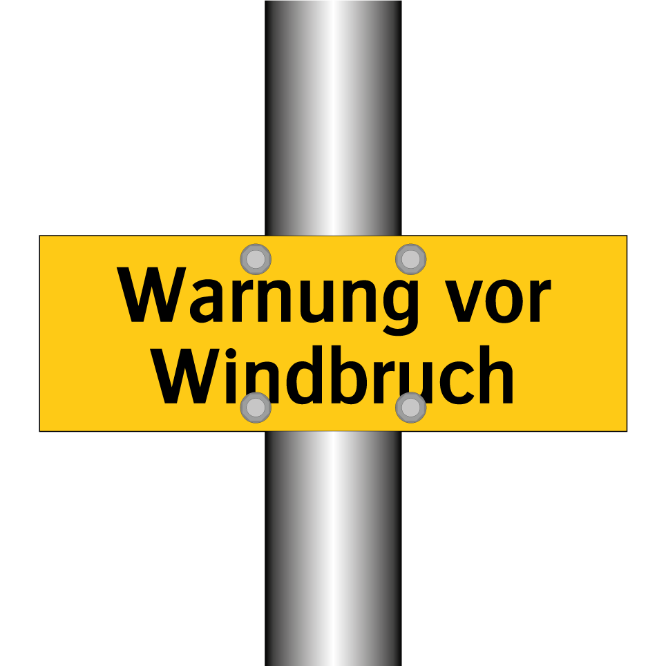 Warnung vor Windbruch
