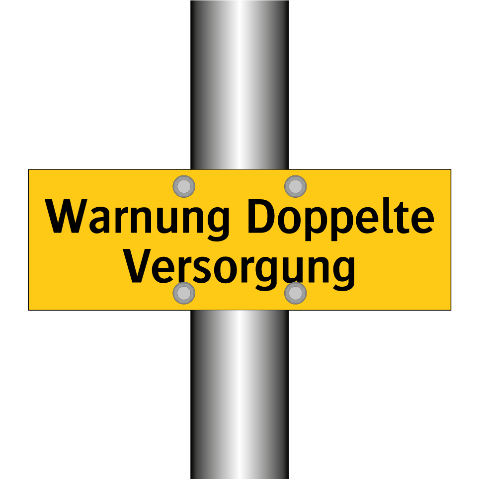 Warnung Doppelte Versorgung