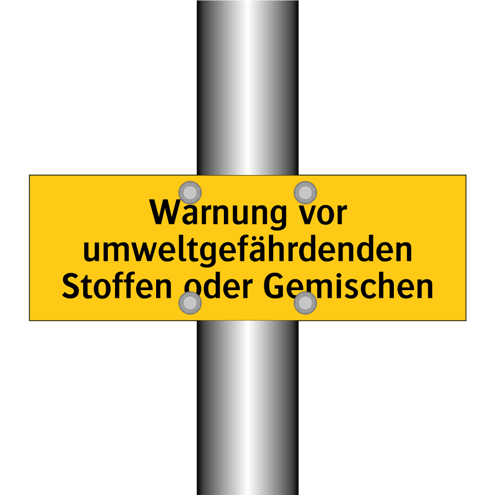Warnung vor umweltgefährdenden Stoffen oder Gemischen