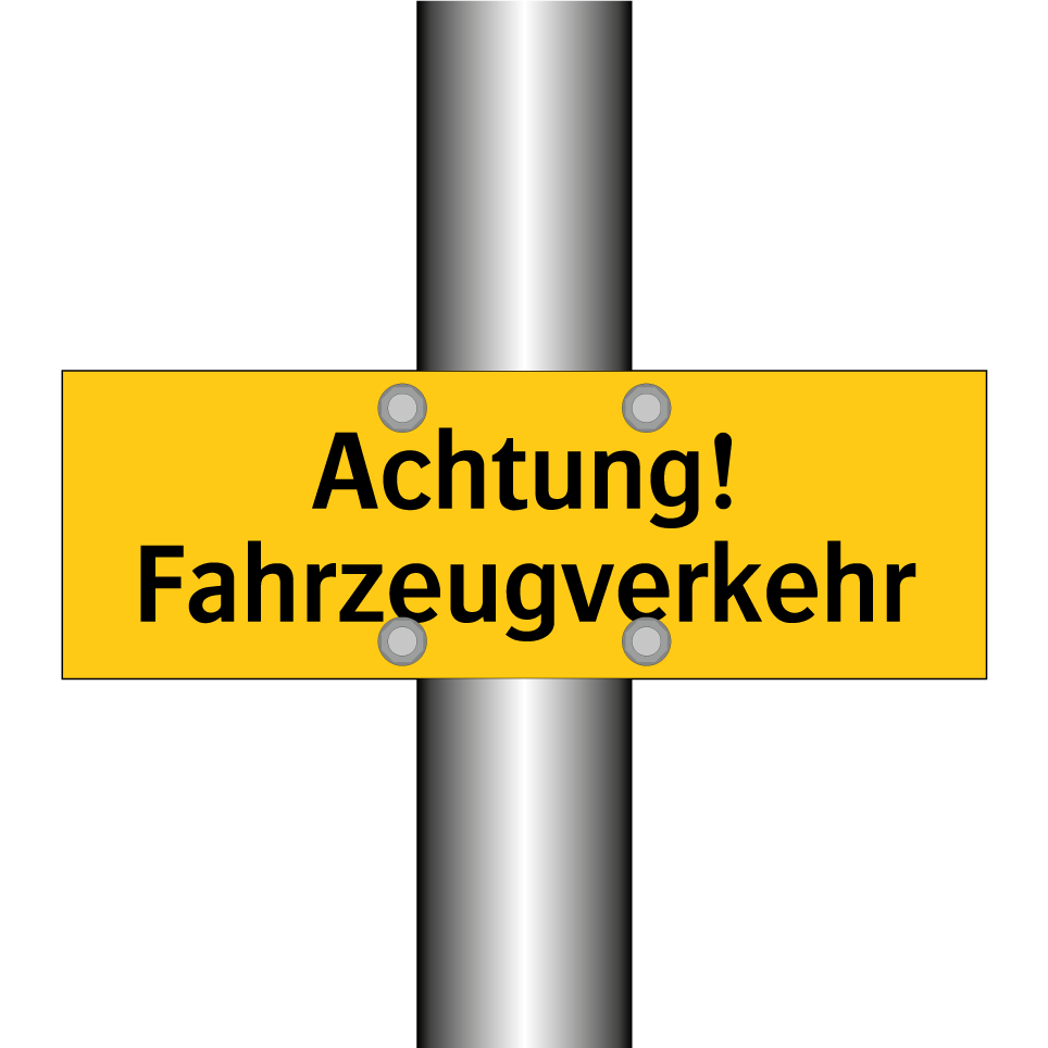 Achtung! Fahrzeugverkehr