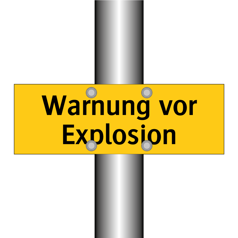 Warnung vor Explosion