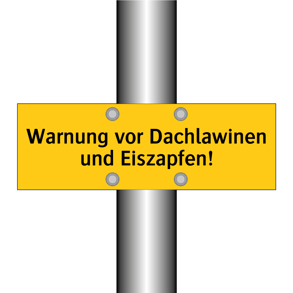 Warnung vor Dachlawinen und Eiszapfen!