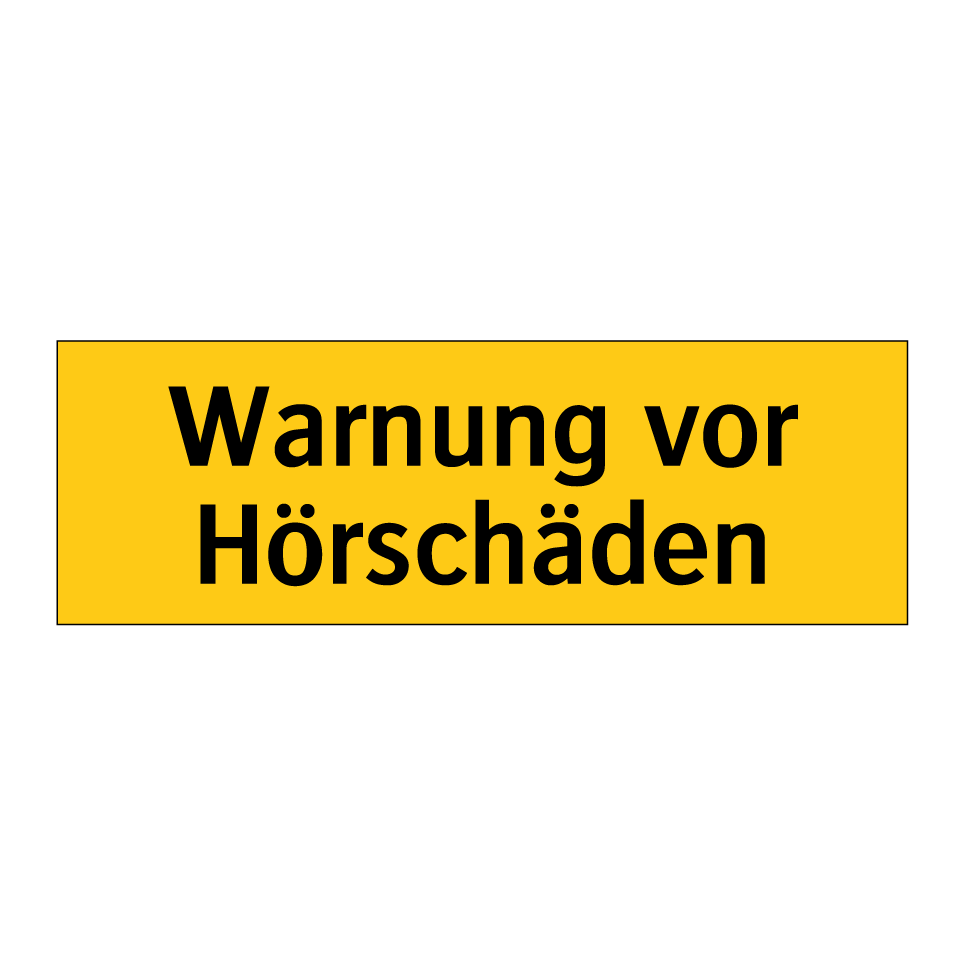 Warnung vor Hörschäden