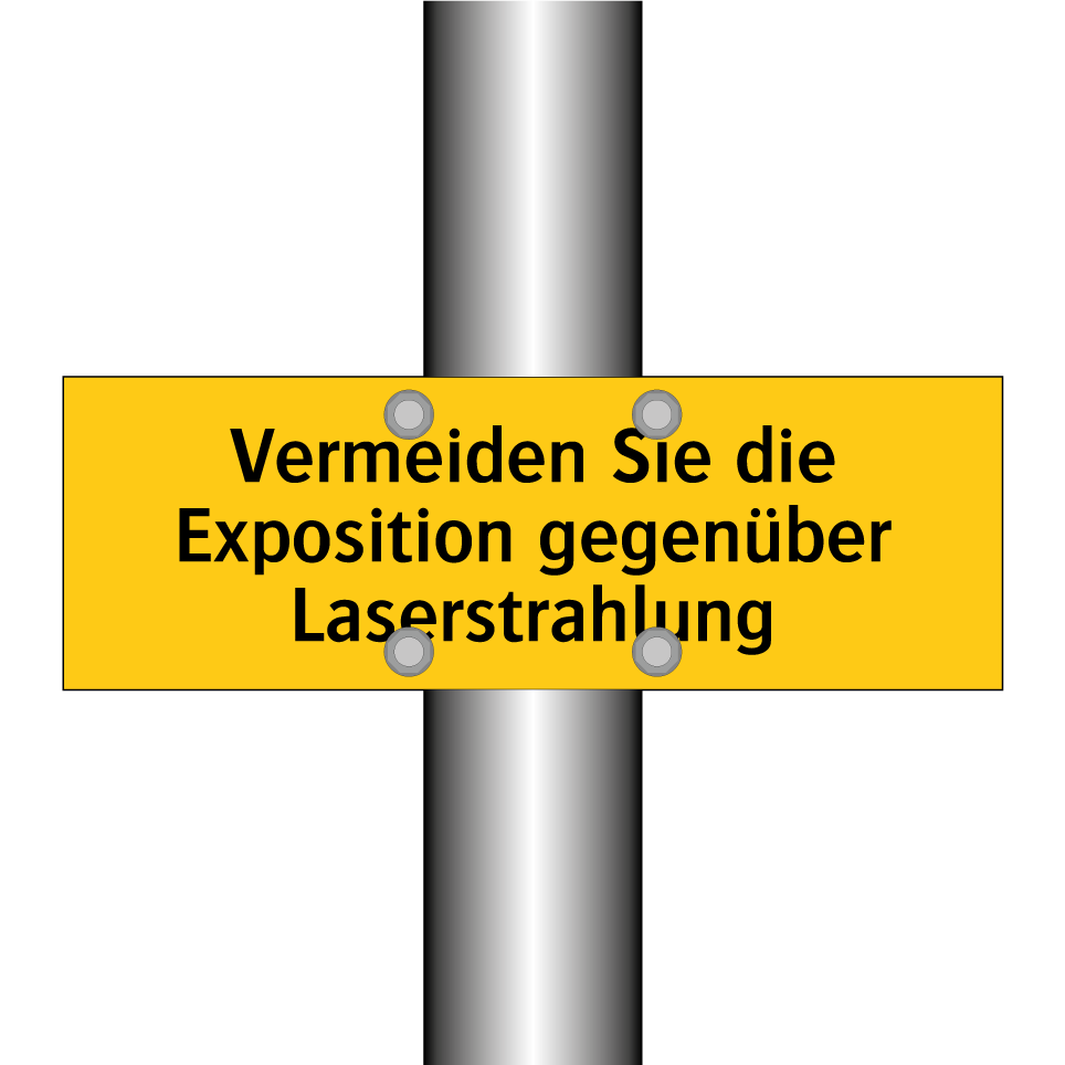 Vermeiden Sie die Exposition gegenüber Laserstrahlung