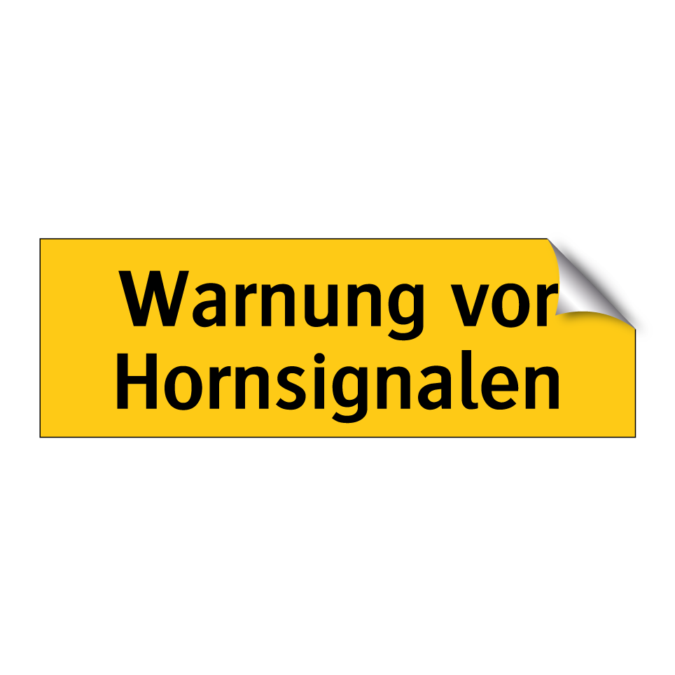 Warnung vor Hornsignalen
