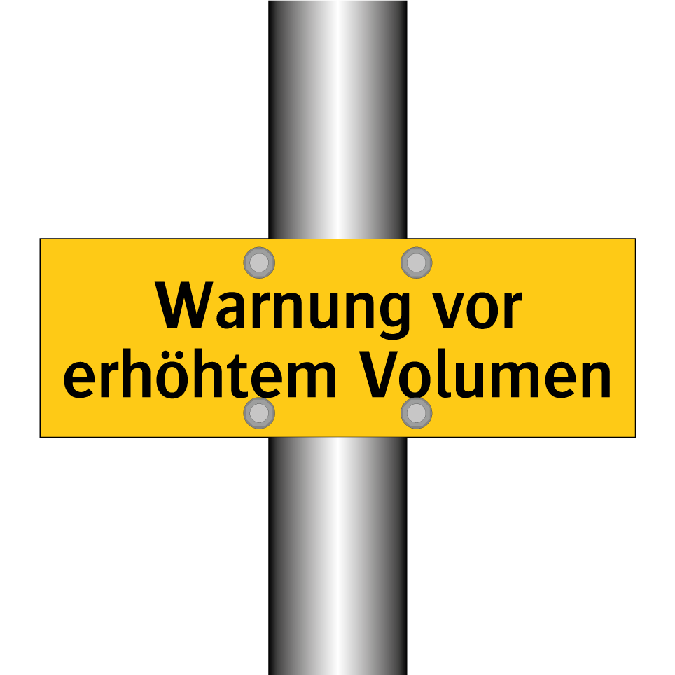 Warnung vor erhöhtem Volumen