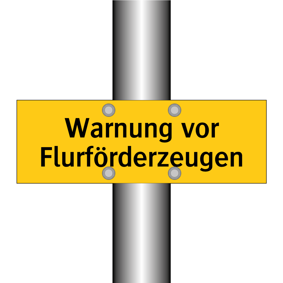 Warnung vor Flurförderzeugen
