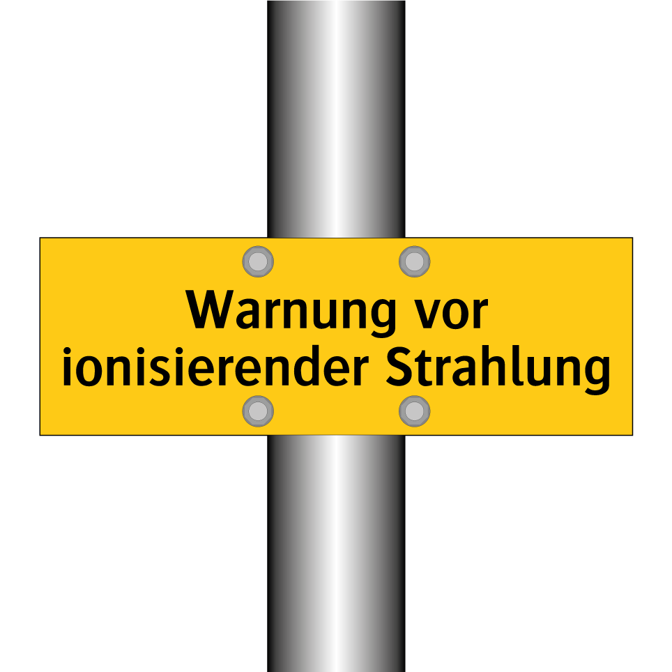 Warnung vor ionisierender Strahlung