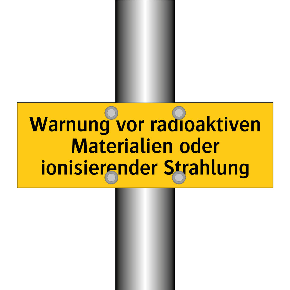 Warnung vor radioaktiven Materialien oder ionisierender Strahlung