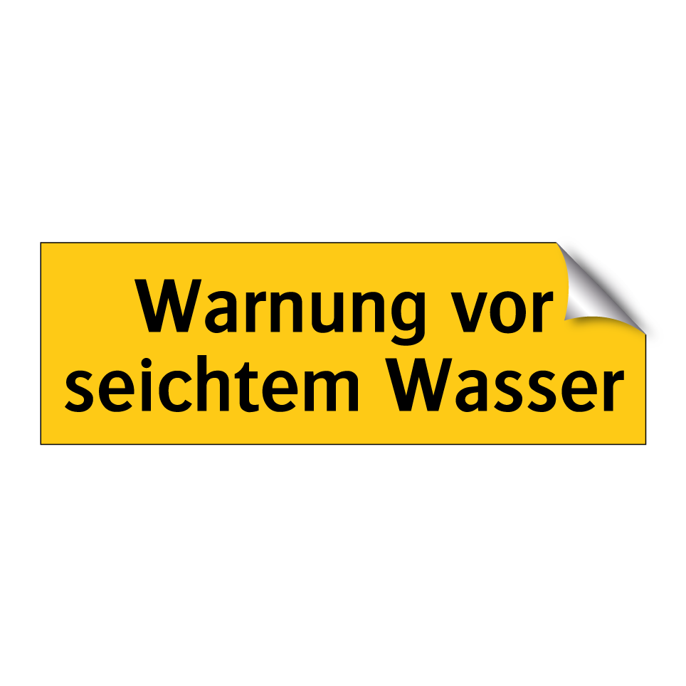 Warnung vor seichtem Wasser
