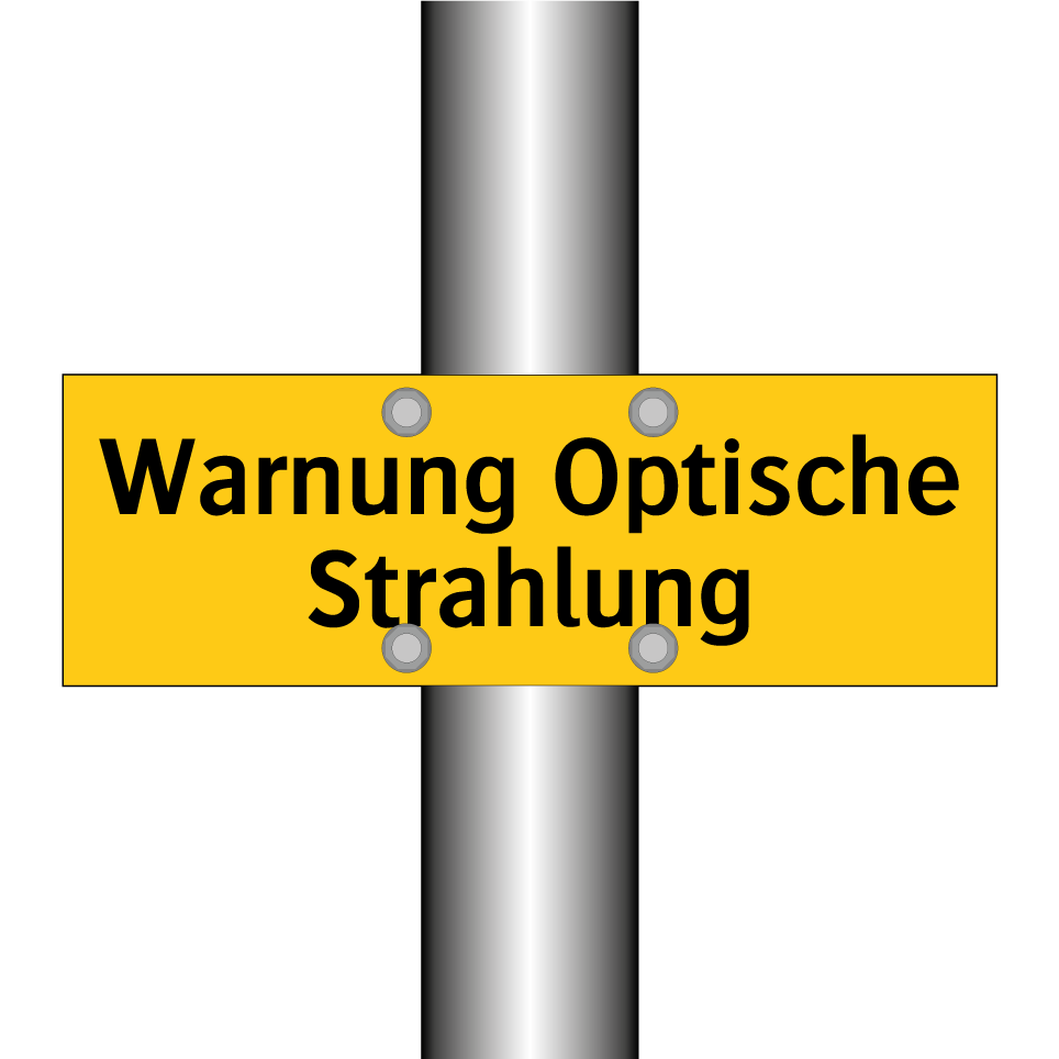 Warnung Optische Strahlung