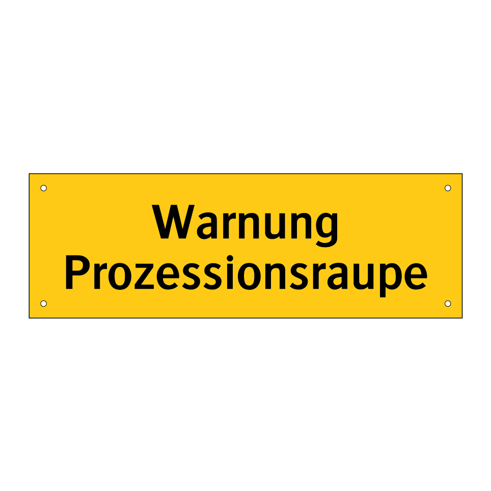 Warnung Prozessionsraupe