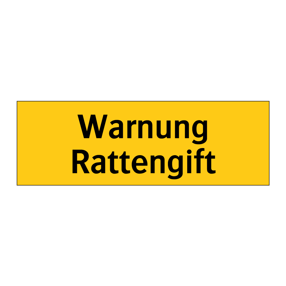 Warnung Rattengift