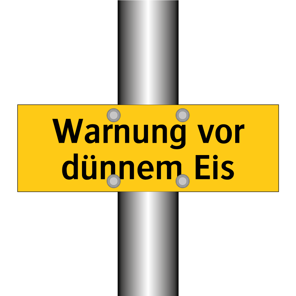 Warnung vor dünnem Eis