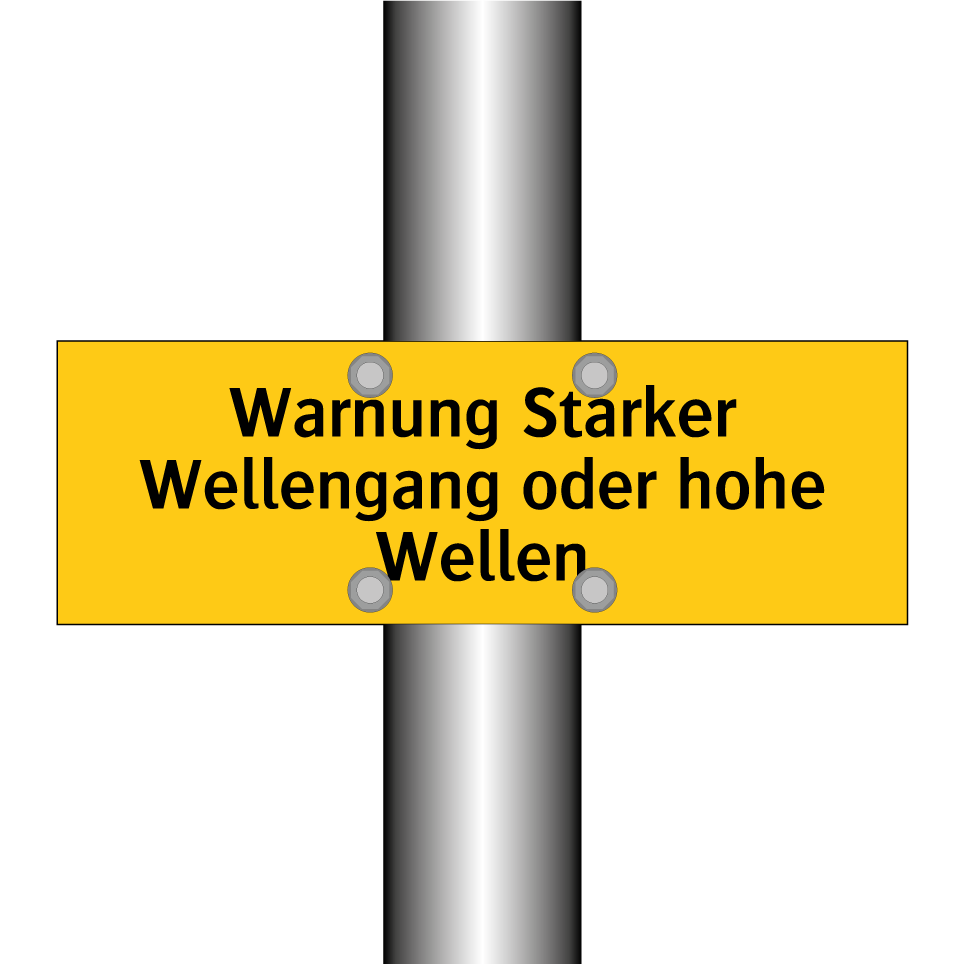 Warnung Starker Wellengang oder hohe Wellen