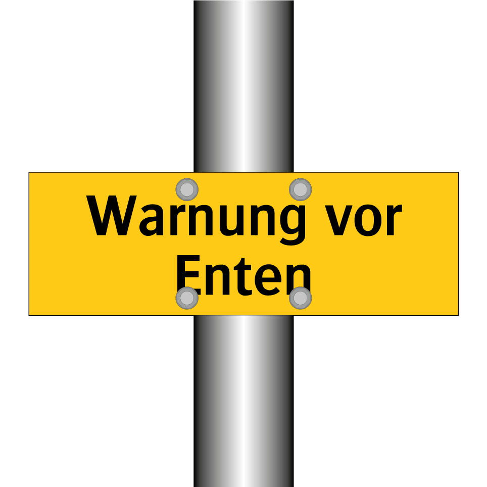 Warnung vor Enten