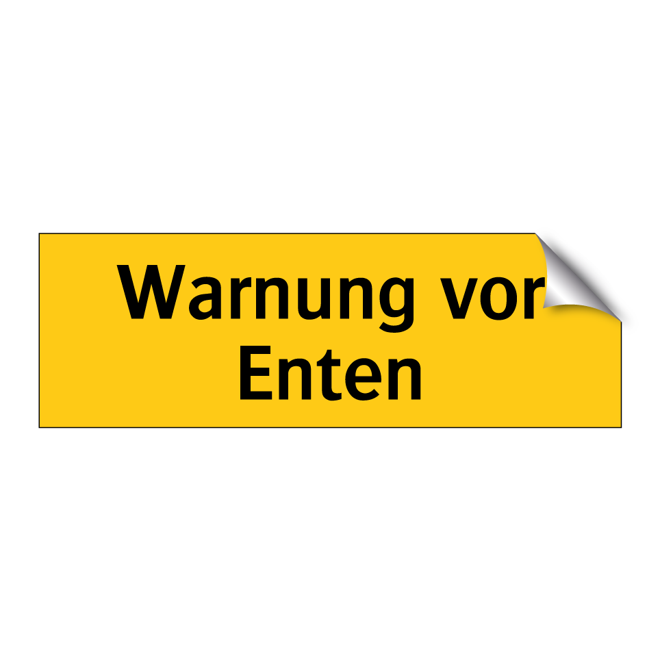 Warnung vor Enten