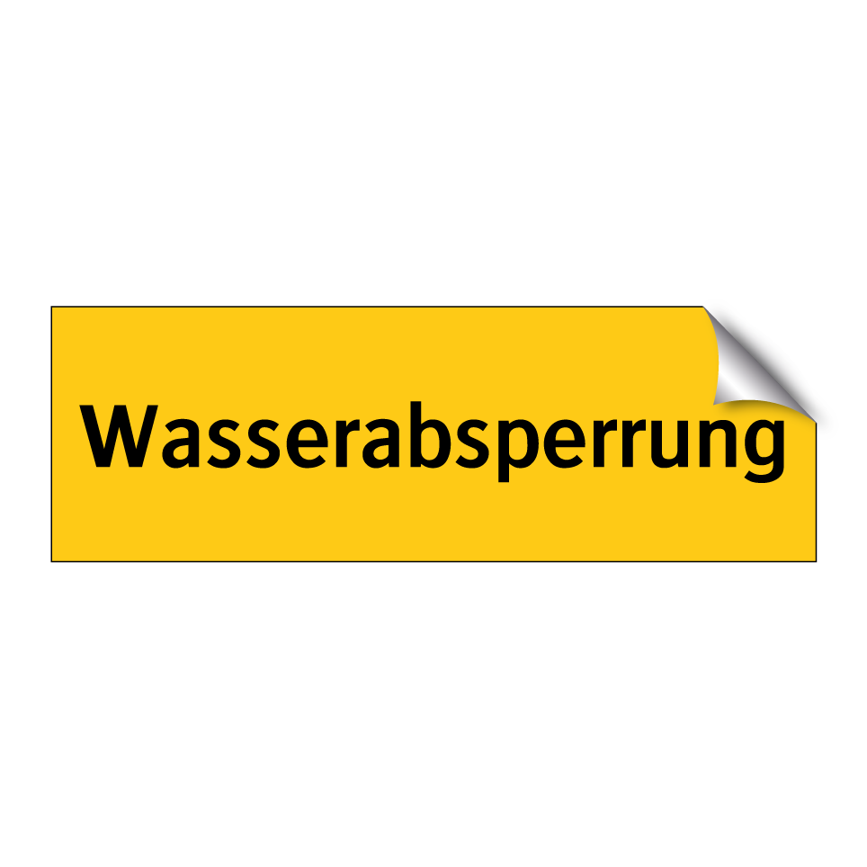 Wasserabsperrung
