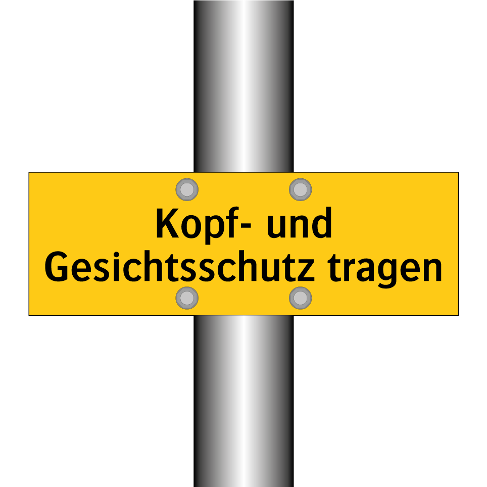Kopf- und Gesichtsschutz tragen