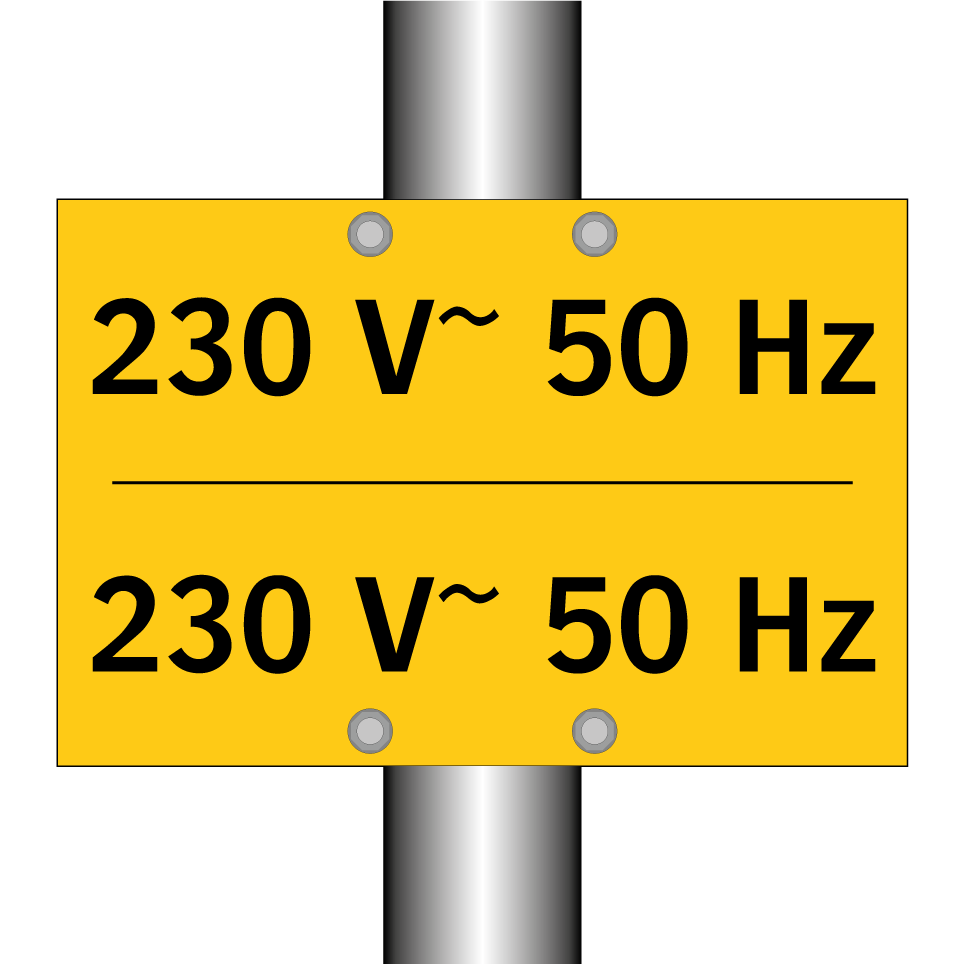 230 V~ 50 Hz - 230 V~ 50 Hz