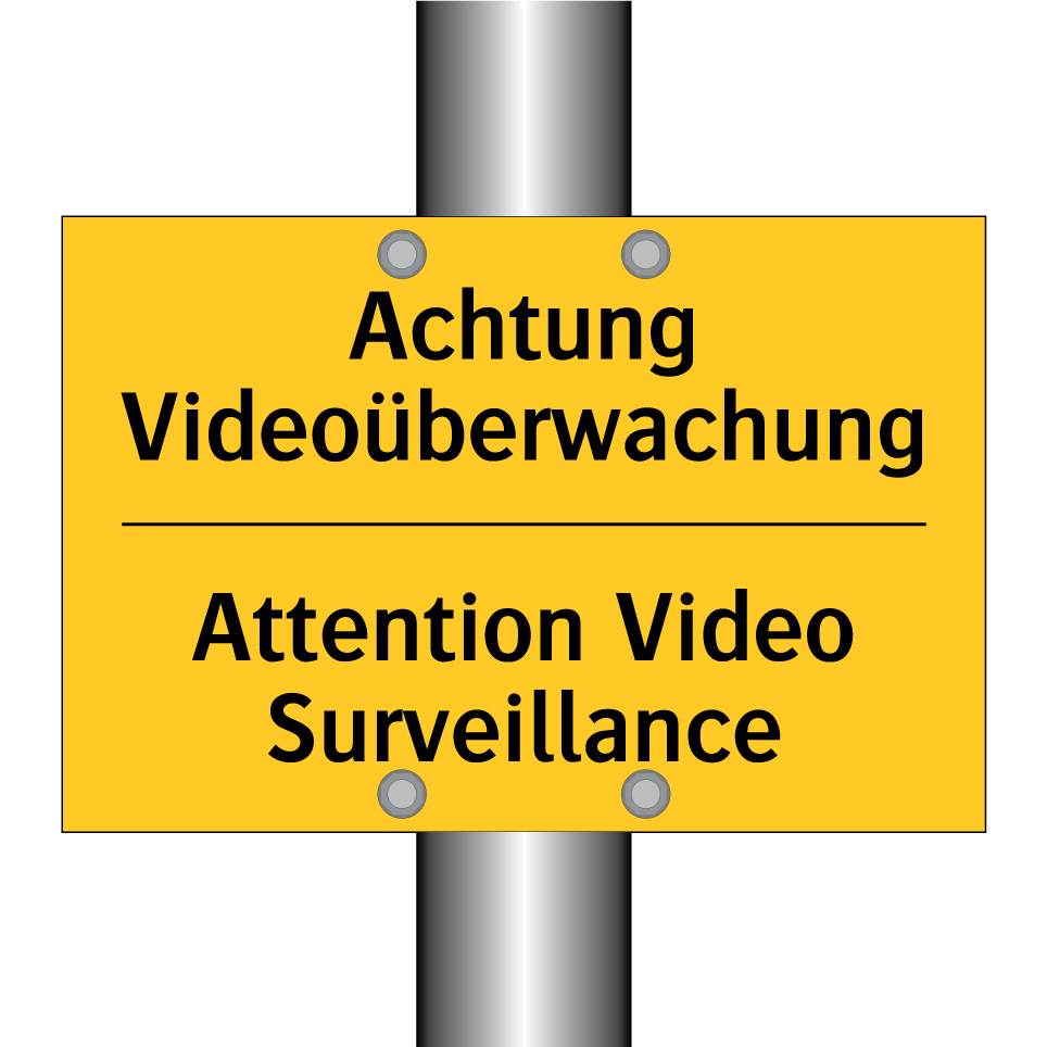 Achtung Videoüberwachung - Attention Video Surveillance
