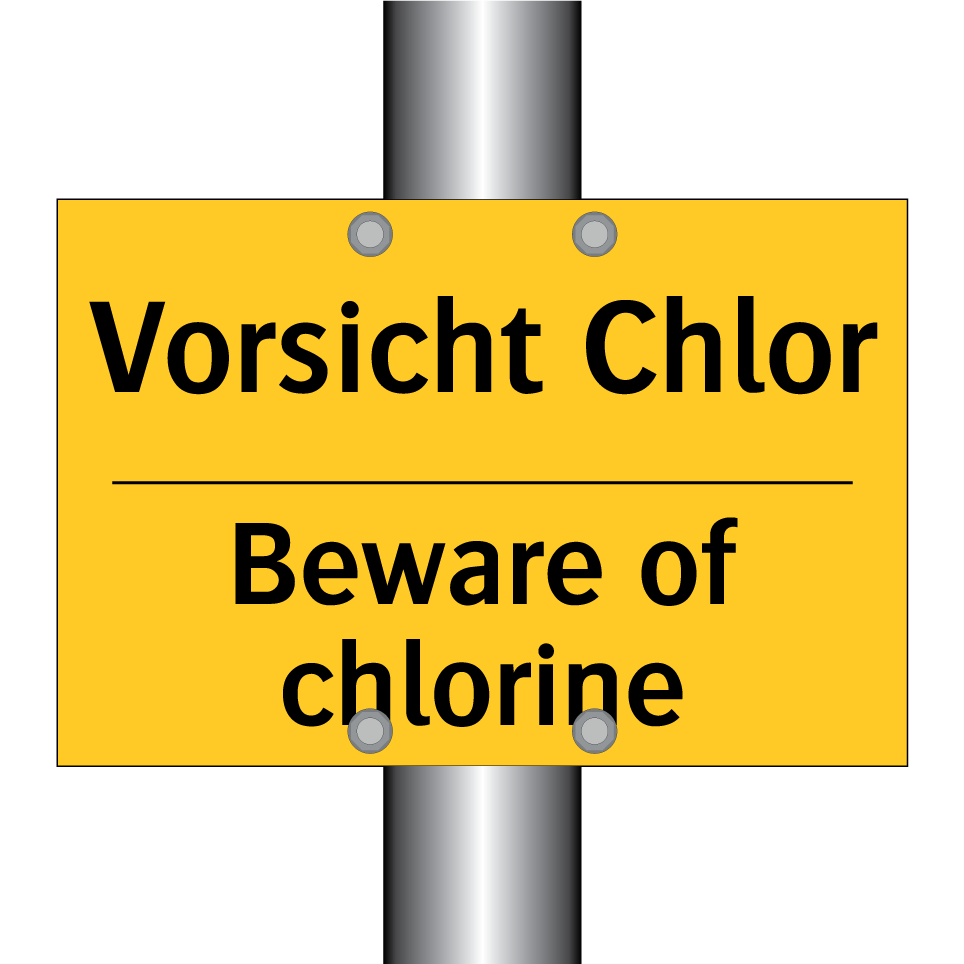 Vorsicht Chlor - Beware of chlorine