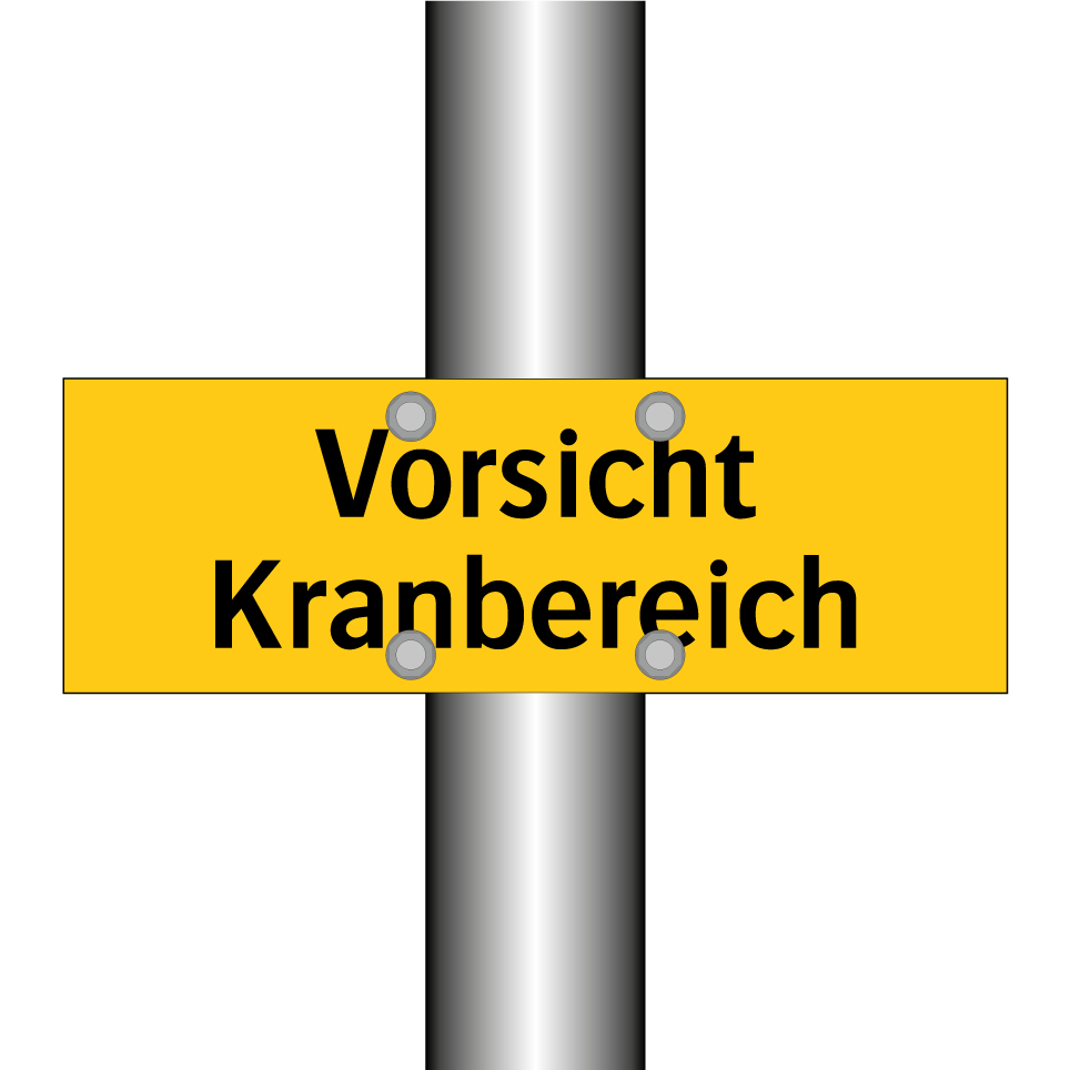Vorsicht Kranbereich