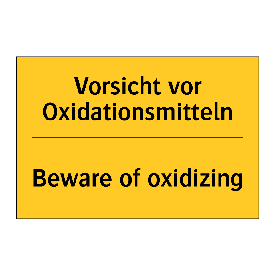 Vorsicht vor Oxidationsmitteln - Beware of oxidizing