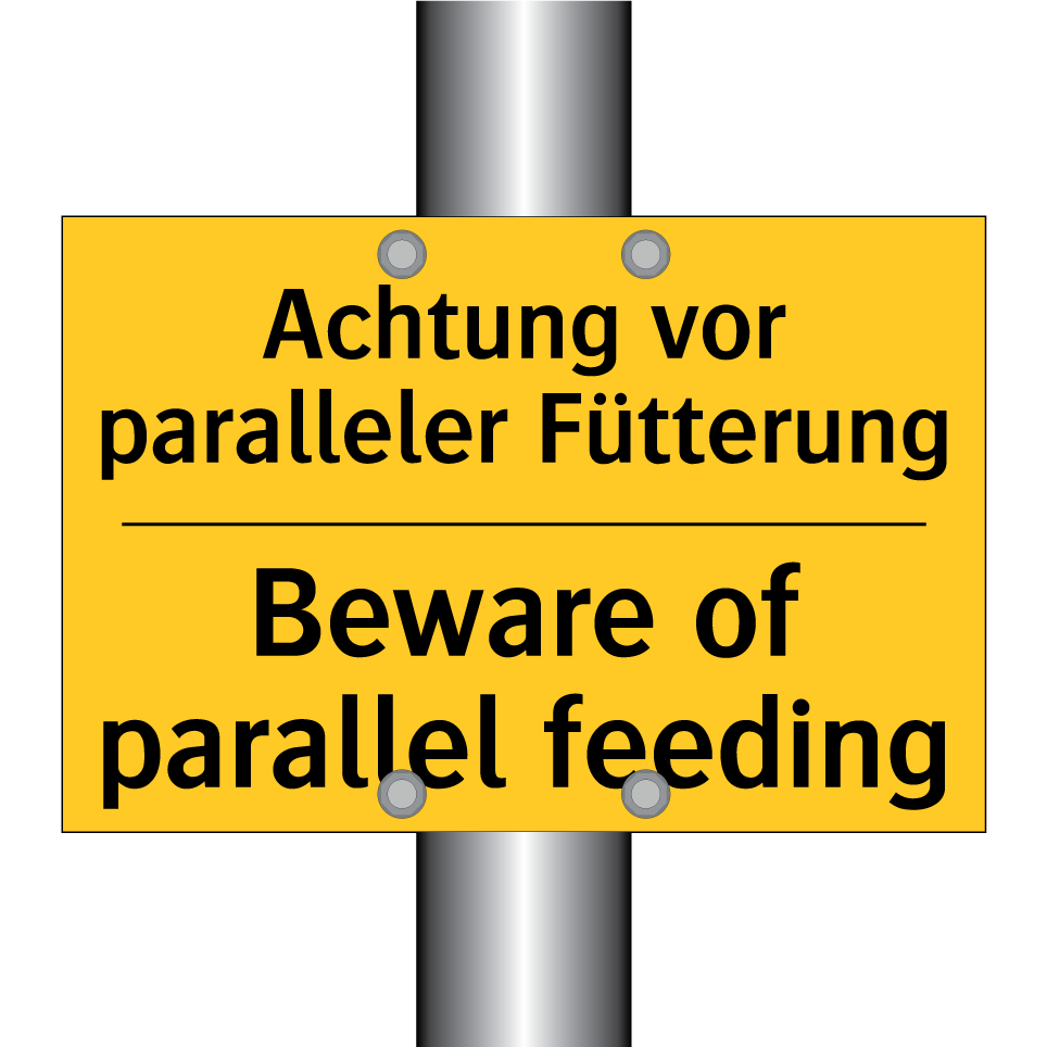 Achtung vor paralleler Fütterung/.../ - Beware of parallel feeding