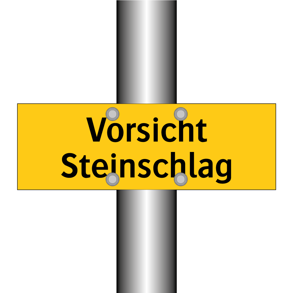 Vorsicht Steinschlag