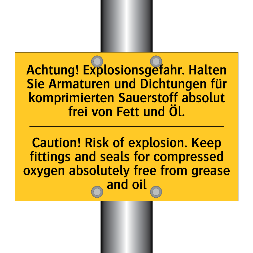 Achtung! Explosionsgefahr. Halten /.../ - Caution! Risk of explosion. Keep /.../